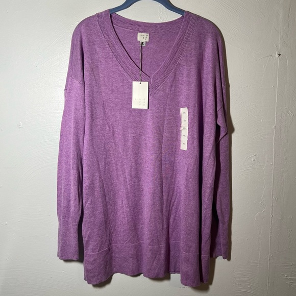 A New Day V-neck Lightweight Long Sleeve Tunic Sweater XXL - Picture 2 of 6